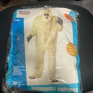 Abominable Snowman (adult one size) includes mask, hands, feet